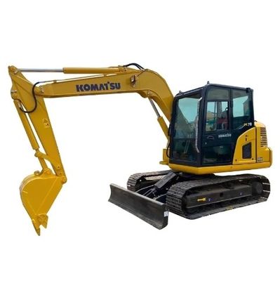 Excavadora Komatsu PC70 con cilindro hidráulico original y peso de la máquina de 7000 KG