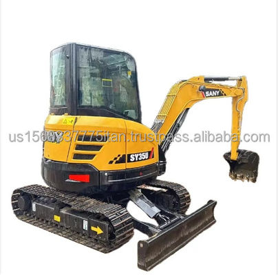 Baja hora de trabajo Sany SY35U Mini Excavadora con bomba hidráulica original y motor ISUZU