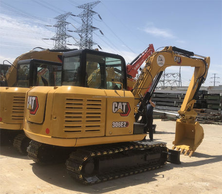 Categoría 306E2 Excavadora hidráulica 306E2 Mini Caterpillar usada para trabajos de construcción