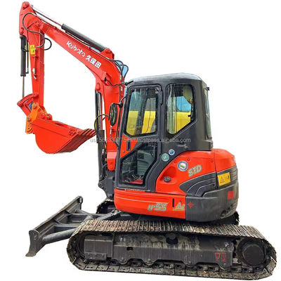 Excavadora KUBOTA KXU55 con cilindro hidráulico original y peso de operación de 6TON