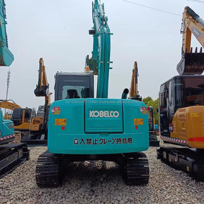 Excavadora original usada Kobelco SK55SR con buen rendimiento en 0-2000 horas de trabajo