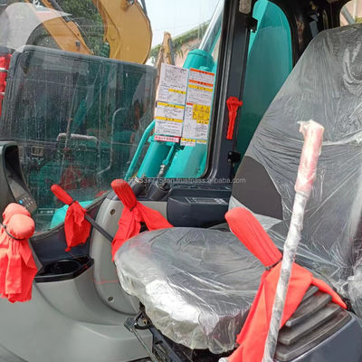 Excavadora original usada Kobelco SK55SR con buen rendimiento en 0-2000 horas de trabajo