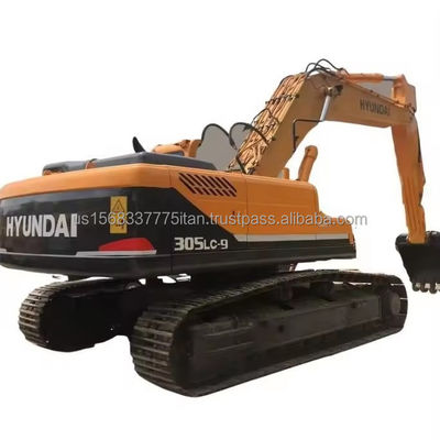 Excavadora Hyundai 305LC-9T de 30 toneladas de uso original de Corea con bomba hidráulica