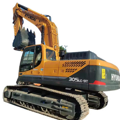 Excavadora 305LC-9T modelo 305 de Corea con motor Hyundai y 198kw