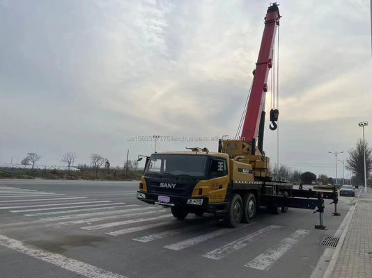 Usado SANY grúa de 55 toneladas Máquina de construcción de excelente rendimiento con válvula hidráulica