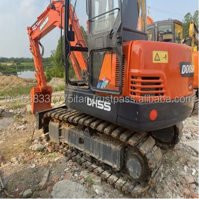 Máquina de construcción hidráulica de segunda mano DOOSAN DH55 Excavadora con buen rendimiento