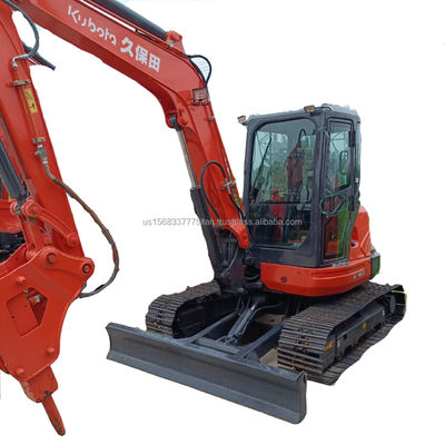 Excavadora KUBOTA KX163 usada con válvula hidráulica original y peso de operación de 6TON