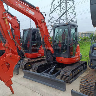 Excavadora KUBOTA KX163 usada con válvula hidráulica original y peso de operación de 6TON