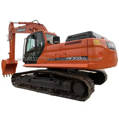 Excavadora usada DOOSAN DX300 con capacidad de 30 toneladas y cilindro hidráulico original