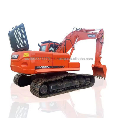 Buena eficiencia DOOSAN DH225 Excavadora con capacidad de cubo de 1.2M3 y horas de trabajo bajas