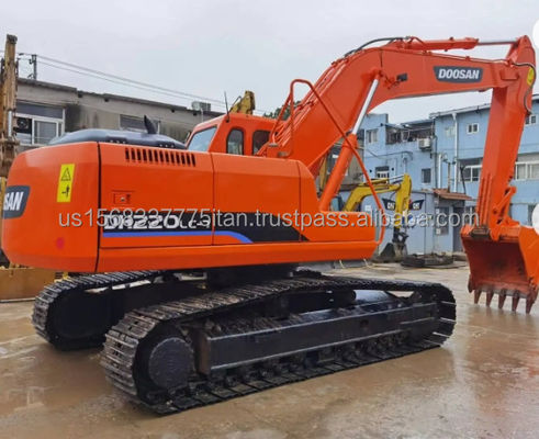 Excavadora Doosan DH220 de 20 toneladas con capacidad de cubo de 0,5 m3 y características activas
