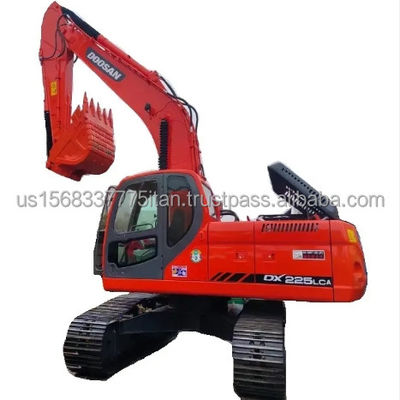 Excavadora Doosan DX225 DH225 exportada con bajas horas de trabajo y alto peso de operación