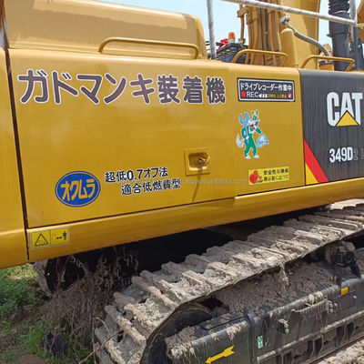 Excavadora usada CAT 349 asequible con válvula hidráulica original y motor CAT 349