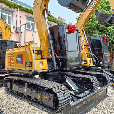 Excavadora SANY Sy95c de 36 kw con capacidad de 0.38M3 y bomba hidráulica ISUZU Kawasaki