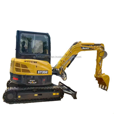 Excelente rendimiento SANY SY35U mini excavadora con motor SANY y bajas horas de trabajo