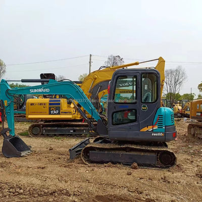 SWE60E Excavadora con cilindro hidráulico original en buen estado y 0-2000 horas de trabajo