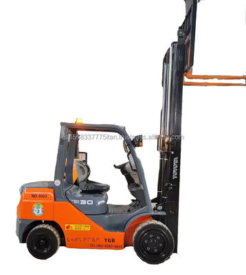 Camioneta elevadora TOYOTA 8F30 para la venta y razonable usado Camión elevadora diésel 1000MM longitud del tenedor