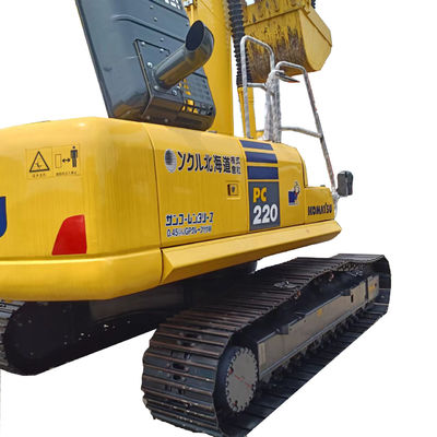 22 toneladas de peso de operación Komatsu PC220 Equipo de construcción de segunda mano en el mercado
