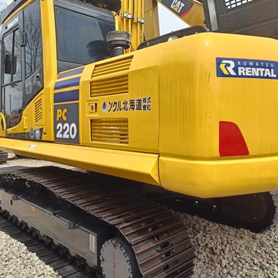 22 toneladas de peso de operación Komatsu PC220 Equipo de construcción de segunda mano en el mercado