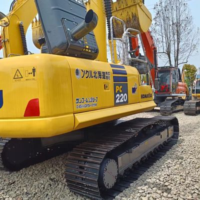 22 toneladas de peso de operación Komatsu PC220 Equipo de construcción de segunda mano en el mercado