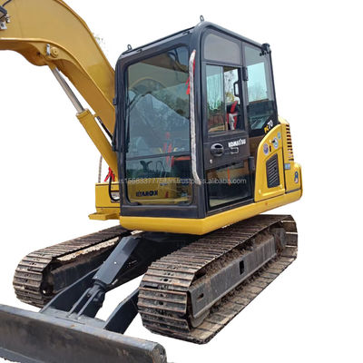 7 toneladas de peso de operación utilizado Komatsu PC70 Mini Excavadora Excavadora de rastreo hidráulico