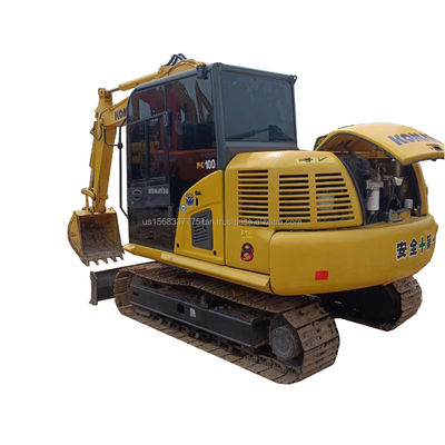 Shanghai usado excavadora Komatsu PC100 excavadora máquina de 10 toneladas de peso operativo para su