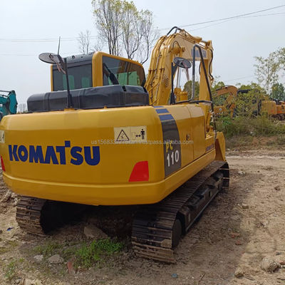 Excavadora de excavadora hidráulica Komatsu PC110 usada de 11 toneladas con y capacidad de cubo de 0,48M3