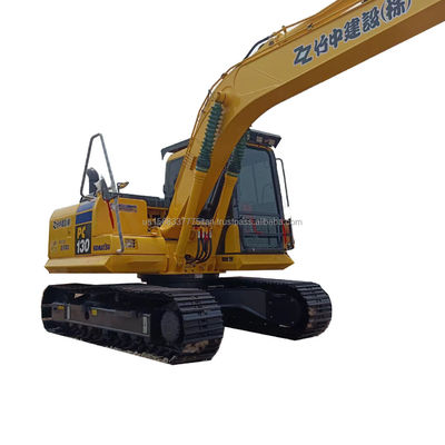 Excavadora original japonesa Komatsu PC130 con capacidad de 0.48M3 y bajas horas de trabajo