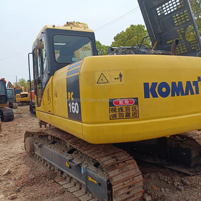 Excavadora Komatsu PC160 usada Excavadora hidráulica de 16 toneladas Excavadora de rastreo original válvula hidráulica
