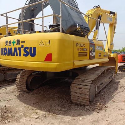 40T Excavadora Komatsu PC400 de segunda mano con válvula hidráulica original y horas de trabajo bajas