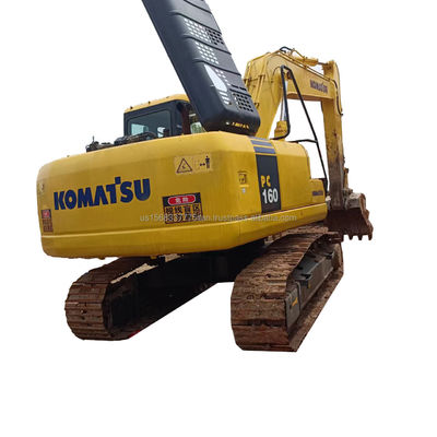 Excavadora hidráulica Komatsu PC160 usada Excavadora de rastreo de 16 toneladas con 0-2000 horas de trabajo