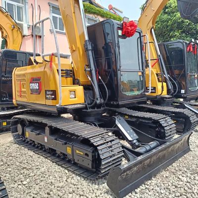 SANY SY95C excavadora usada 2016 en buenas condiciones con diseño original y pista de goma