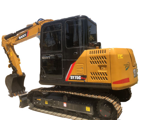 SANY SY75C Pro Excavadora de segunda mano Máquina de construcción hidráulica de gran rendimiento