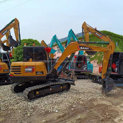 Sany SY60C Excavadora 6TON Peso de operación Bajas horas de trabajo y excelente rendimiento