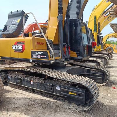 Excavadora de rastreo usada Sany SY215C con excavadora original Sany 215 y cilindro hidráulico