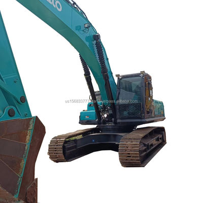 Excavadora KOBELCO SK350 con horas de trabajo bajas y máquina de construcción hidráulica