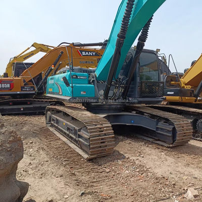 Excavadora KOBELCO SK350 con horas de trabajo bajas y máquina de construcción hidráulica