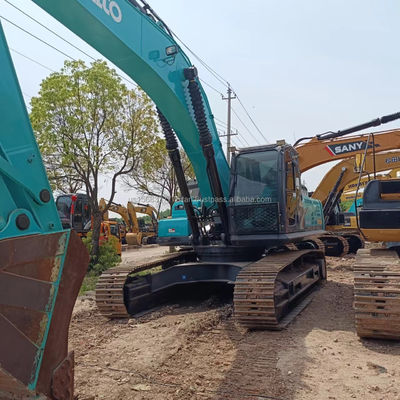 Excavadora KOBELCO SK350 con horas de trabajo bajas y máquina de construcción hidráulica