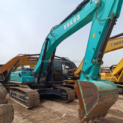 Excavadora KOBELCO SK350 con horas de trabajo bajas y máquina de construcción hidráulica