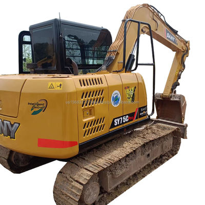 Excavadora Sany Sy 75cpro usada con válvula hidráulica original y 0-2000 horas de trabajo