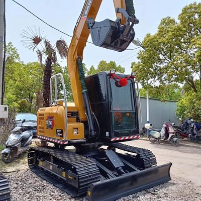 Sany SY75C Pro Excavadora anfibia de 7 toneladas de peso operativo Unidad utilizada con competitivo