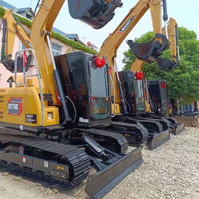 Sany SY75C Pro Excavadora anfibia de 7 toneladas de peso operativo Unidad utilizada con competitivo