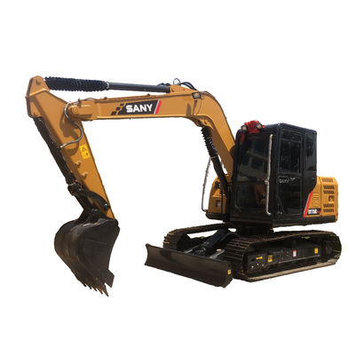 SANY SY75C Pro Excavadora 7 toneladas Peso de funcionamiento Bomba hidráulica original y unidad usada