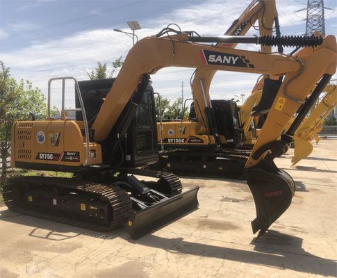 41.1 kw Motor SANY SY75C Pro Excavadora Excelente rendimiento de trabajo garantizado