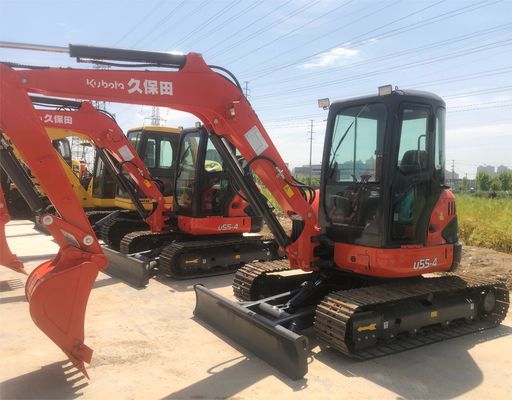 Envío gratis 25 kw Kubota KX U55 China Pequeña Micro Excavadora EPA tonelada 5,5 toneladas Mini Excavadora