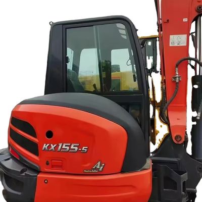 Excavadora 90% Kubota KX U55 con cilindro hidráulico original y horas de trabajo bajas