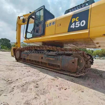 Válvula hidráulica original de 45 toneladas Excavadoras usadas Komatsu PC450 con gran y seguro