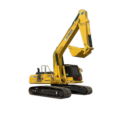 Excavador PC220 de Komatsu usado con capacidad de cubo de 1.2M3 y 119 kw de potencia a un precio asequible