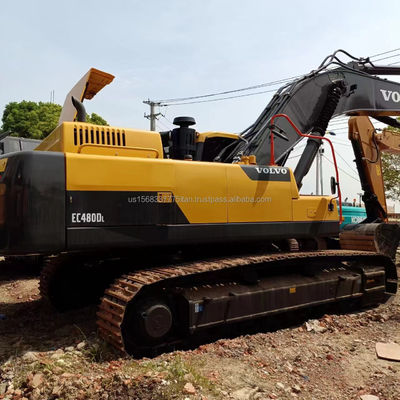 Excavadora VOLVO EC480 original máquina de rastreo hidráulica usada con capacidad de cubo de 3,8M3