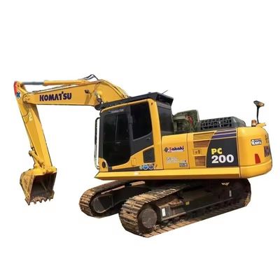 Excavadora hidráulica de 20 toneladas Komatsu PC200 para construcción de movimiento de tierra de rastreador medio
